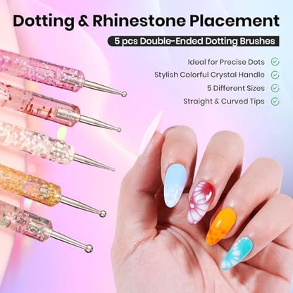 Beetles Nail Art Brushes 31pcs Blooming Gel Nail Polish Clear UV LED Kit - Image 5