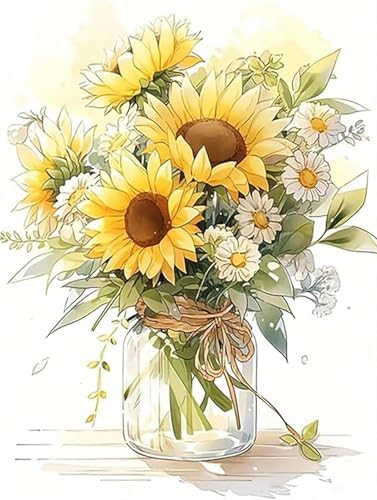 MYBISYMQQ Stamped Cross Stitch Kits - Flower Embroidery Starter Kit for Adult Beginners, Cross Stitch Kits Embroidery Kit Arts and Crafts for Beginners,Crafts for Home Wall Decor 15.7x11.8 inches by Unknown