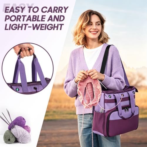 74 pcs Crochet Kit, with Large Storage Bag, Crochet Kits for Beginners - Image 4