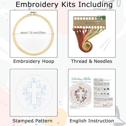 Louise Maelys Cross Embroidery Kit for Beginner(Easter Jesus) - Image 4