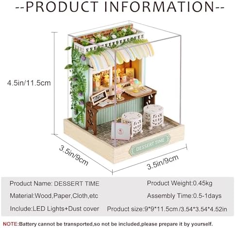 CUTEROOM DIY Doll Room Miniature Furniture Wooden House Kit-Dessert Time - Image 2