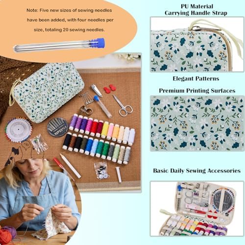 Bobode Travel Sewing Kit with 24 Sewing Thread & Heavy Duty Sewing Needles - Image 5