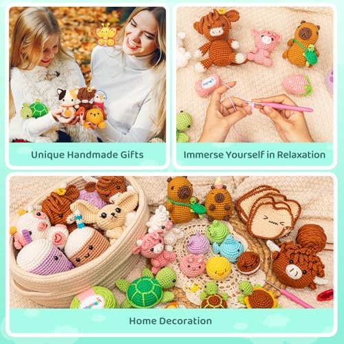 Mewaii Summer Duck Crochet Kit for Beginners, 40% Extra Yarn - Image 6