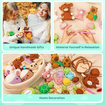 Mewaii Summer Duck Crochet Kit for Beginners, 40% Extra Yarn - Image 6