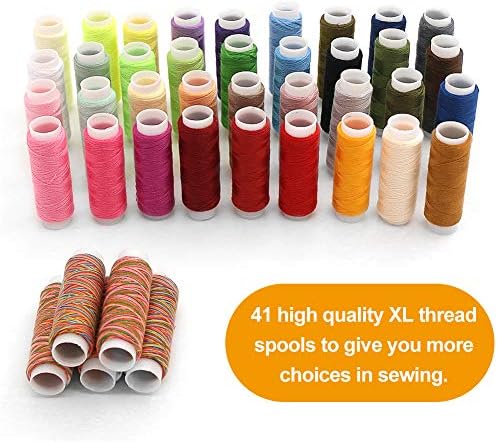 BiaoGan Extra Large Sewing Kits, 229 PCS Premium Sewing Supplies with 41 XL Thread Spools for DIY, Travelers, Adults, Beginners, Campers and Home, Sewing Machine Kits, Professional Sewing Accessories - Image 3