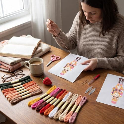XunYee Needlepoint Canvas Kit, Nutcracker Soldier - Image 4