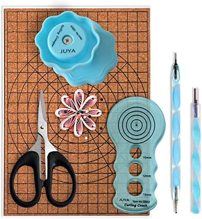 JUYA Paper Quilling Kit 960 Strips with 14 Tools, Blue Set, 3mm - Image 4