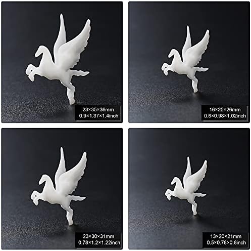 Woohome 14 PCS 3D Resin Mould Filler Mini Horse Paper Crane Paper Airplane Resin Casting Moulds Fillers, 3D Resin Filler Art Craft Supplies Epoxy Moulds for Art Resin Crafts DIY - Image 5