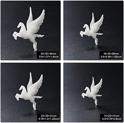Woohome 14 PCS 3D Resin Mould Filler Mini Horse Paper Crane Paper Airplane Resin Casting Moulds Fillers, 3D Resin Filler Art Craft Supplies Epoxy Moulds for Art Resin Crafts DIY - Image 5