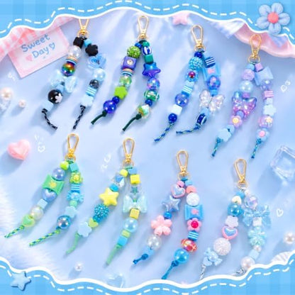 Wurosi 33 Pcs Paracord for Keychain Making, Beadable Keychain Making Kit - Image 5