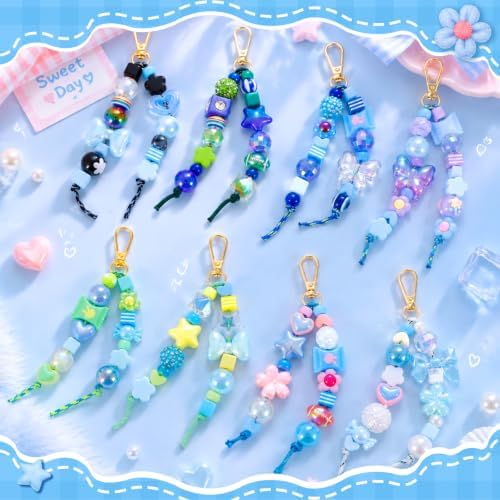 16 Pcs Paracord for Keychain Making, Beadable Keychain Making Kit - Image 7