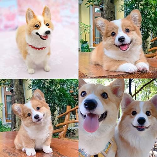 BKDRL Dogs Needle Felt Needle Felting Kit Wool Felting Kit for Beginners Includes All Tools and Instructions (Corgi) - Image 4