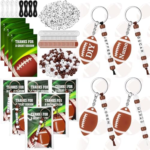 Suncalla 984 Pcs 24 Set Football Keychain Making Kit DIY Football Bag Tag by Unknown