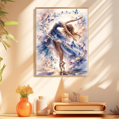 hkejoi Girl Paint by Numbers Kit for Adults, 16x20 in - Image 3