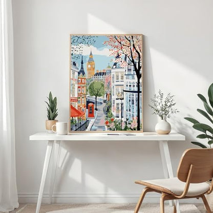 Mosaflare London Paint by Numbers for Adults Beginner 12X16 inch - Image 3
