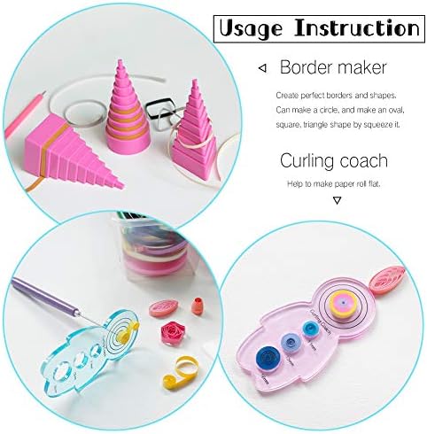 IMISNO DIY Quilling Kit with Paper Crimper, Tools&Strips for Beginners - Image 4