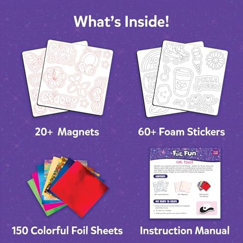 Skillmatics Foil Fun Girl Power, Foil Art & Craft Activity, Gift for Tweens - Image 3