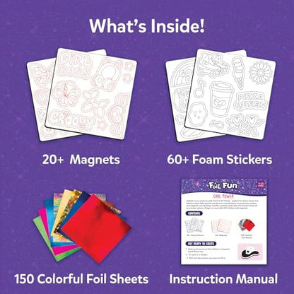 Skillmatics Foil Fun Girl Power, Foil Art & Craft Activity, Gift for Tweens - Image 3