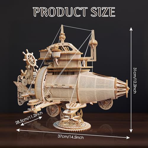 3D Wooden Puzzles for Adults, DIY Spaceship Model Building Kit - Image 2