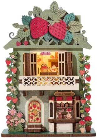 Book Nook Kit DIY Miniature House 3D Wooden Puzzle Bookshelf Decor by Unknown