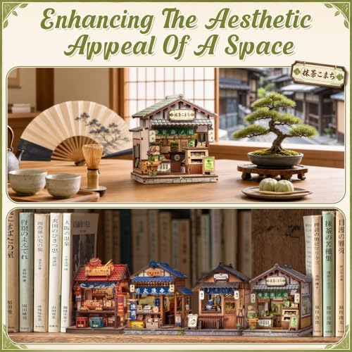 Cutefun DIY Miniature House Kit, 128 Pcs 3D Wooden Puzzle Tiny House - Image 5