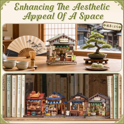 Cutefun DIY Miniature House Kit, 128 Pcs 3D Wooden Puzzle Tiny House - Image 5