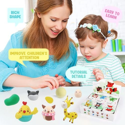 LOUFOR Air Dry Clay Kits for Kids, 12 Boxes - Image 2