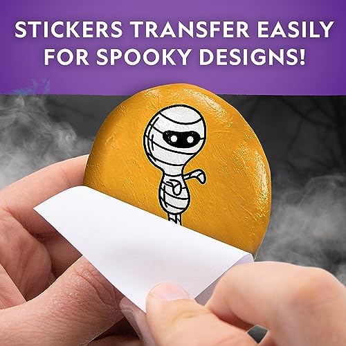 National Geographic Creepy Creatures Rock Painting Halloween Craft Kit - Image 3