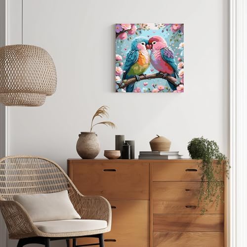 Bird Paint by Numbers with Frame, Bird Paint by Numbers for Adults 10x10 in - Image 6