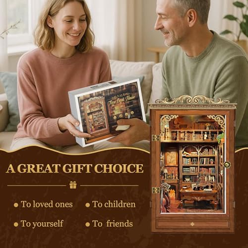 Book Nook Kit DIY Miniature House 3D Wooden Puzzle - Time Book House - Image 5