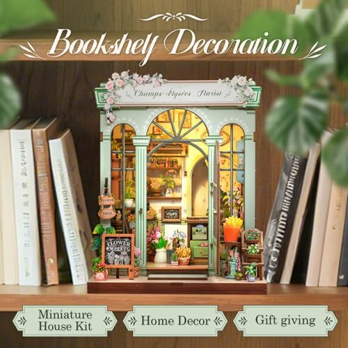 CUTEBEE Book Nook Kit for Adults, DIY Miniature Greenhouse Kit - Image 2
