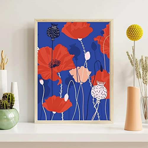 cupmod 6 Pack Paint by Numbers for Kids and Adults- DIY Acrylic Painting Kits on Canvas Without Frame, Simple Flower Oil Painting for Home Wall Decor 12x16inch - Image 2