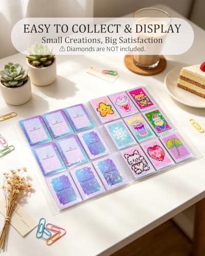 ForeverYoung Freestyle Mini Diamond Art Cards, No Pattern–Square, No Drills - Image 5