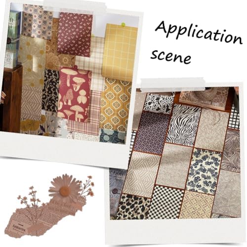 180 Sheets Aesthetic Scrapbook Papers Retro Junk Journal Decorative Vintage Journaling Supplies Craft Paper Kit for DIY Collage Scrapbooking Travel Diary Embellishment Memory Book Room Decor - Image 5