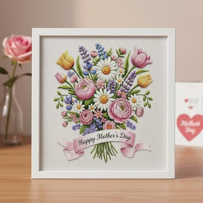 DIYDeligths Embroidery Kit for Beginners Adults Hand Needlepoint Craft Complete Embroidery Kit Featuring Pre Printed Pattern 7.87in Hoop Needles Threads and Guide for Craft Lovers (Flowers) - Image 4