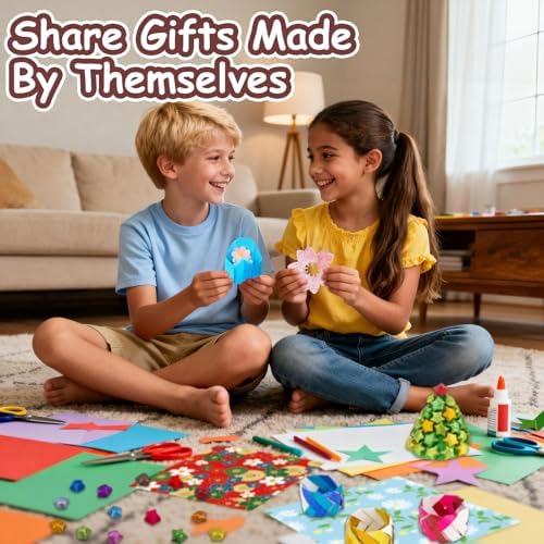 hapray Japanese Origami Paper & 360 Flash Star Origami Kit for Kids 5-12 - Image 6
