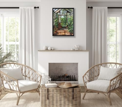Greenhouse Art Paint by Numbers for Adults Beginner, Garden Plants Paint by Number Kits on Canvas, Botanical Floral Art DIY Oil Painting Watercolor Color by Numbers for Home Wall Decor 16X20inch - Image 5
