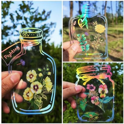 Thousand Flower Bookmark,DIY Rainbow Bookmark Making Kit for Spring Favors - Image 2