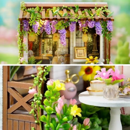 OZJAY Miniature House Kit for Adults, Mini House Kit with LED & Dust Cover - Image 4