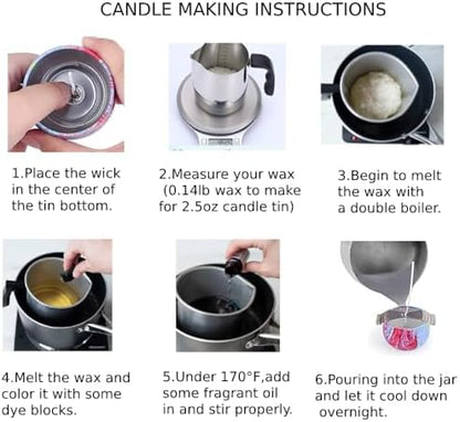 SUPERSUN Candles Making Kit for Adult - Christmas DIY Gift for Beginner, Includes Beeswax, Essential Oils, Dyes, and More DIY Candle Making Supplies, Crafts for Adults - Image 5