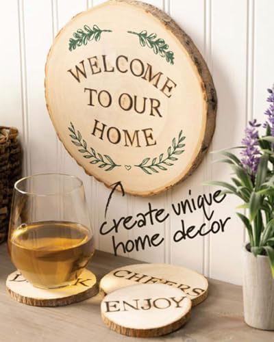 5/8" 26Pcs Wood Burning Letters Kit with 60W Electric for Wood, Clear - Image 5