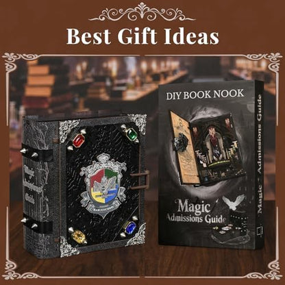 Book Nook Kit, DIY Miniature Dollhouse Magic Admissions Guide - Image 6