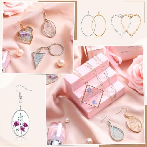 Inbagi 180 Pcs Open Bezels for Resin Jewelry - Image 5