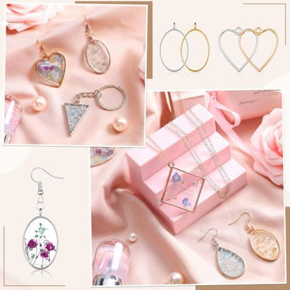 Inbagi 180 Pcs Open Bezels for Resin Jewelry - Image 5