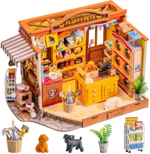 Rolife DIY Miniature House Shop Series - Fluffy Friends Hub Pet Shop by Rolife