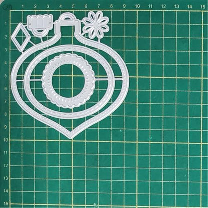 Scrapbooking Die-Cuts, Christmas Metal Cutting Dies for Card Making, Paper Craft Punch Template, Background Embossing Stencils, DIY Album Décor (Christmas Lantern Label-9.3x9.8cm) - Image 7