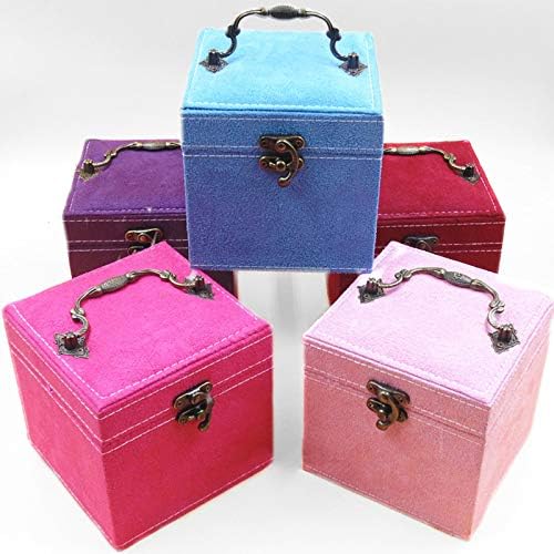 2 Layers Sewing Kits with Vintage Box Sewing Accessories Supplies Kits for Adults Kids Beginner Travel Sewing Basket Metal Handle Purple - Image 6
