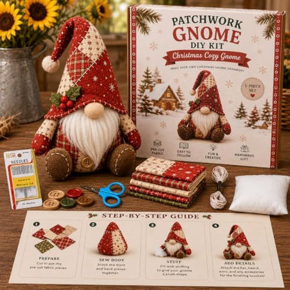 DIY Patchwork Gnome Kit– Create Your Own Adorable Animals,Halloween Christmas GnomeDIY Patchwork Kit,3D Gnome DIY Sewing Project for Adults &Beginners,Handmade Decor Ornament Gift for Craft Lovers by Unknown