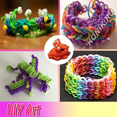 Loom Rubber Band Refill, White & Red 900 Pcs. - Image 5
