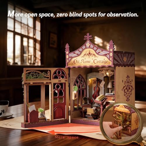 Dollhouse Miniature Jewelry Shop Kit - 1/18 Scale DIY Building Set with LED Light, No Cutting, Snap-Fit, Premium Gift Box, Crafts for Adults, Home Decor, Gift for Women & Men - Image 3